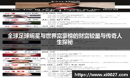 全球足球明星与世界富豪榜的财富较量与传奇人生探秘